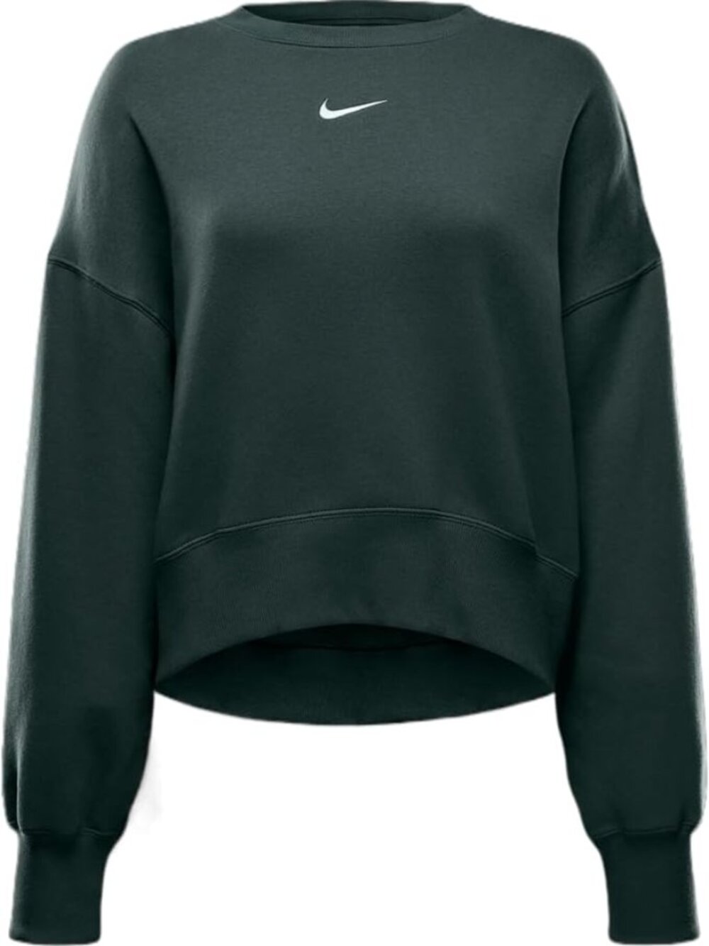 Nike Phoenix Fleece Over-Oversized Crew Neck Pullover Sweatshirt Vintage Green M